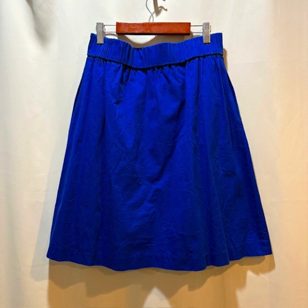 Talbots Women’s Vibrant Blue Flowy Knee-Length Skirt, Size Small (S)
